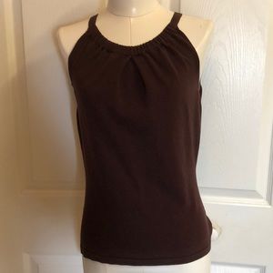 NWOT ANN TAYLOR BROWN TOP